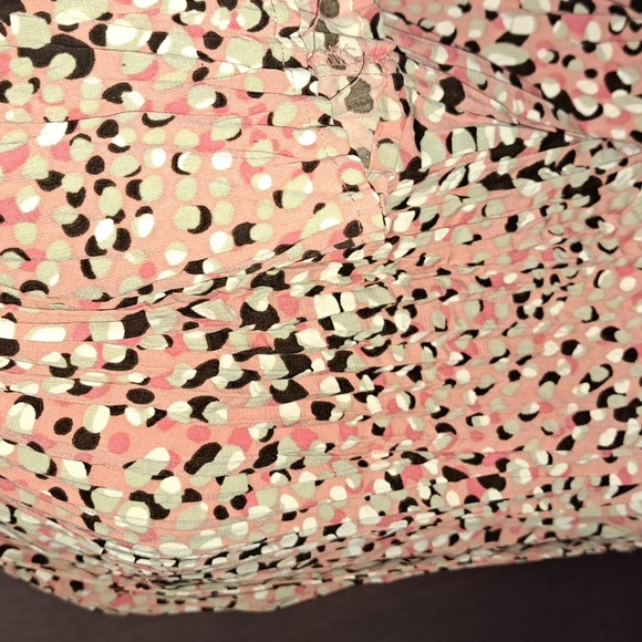 Apt.9 stretch blouse, size M black, white, gray, off pink - Picture 3 of 7